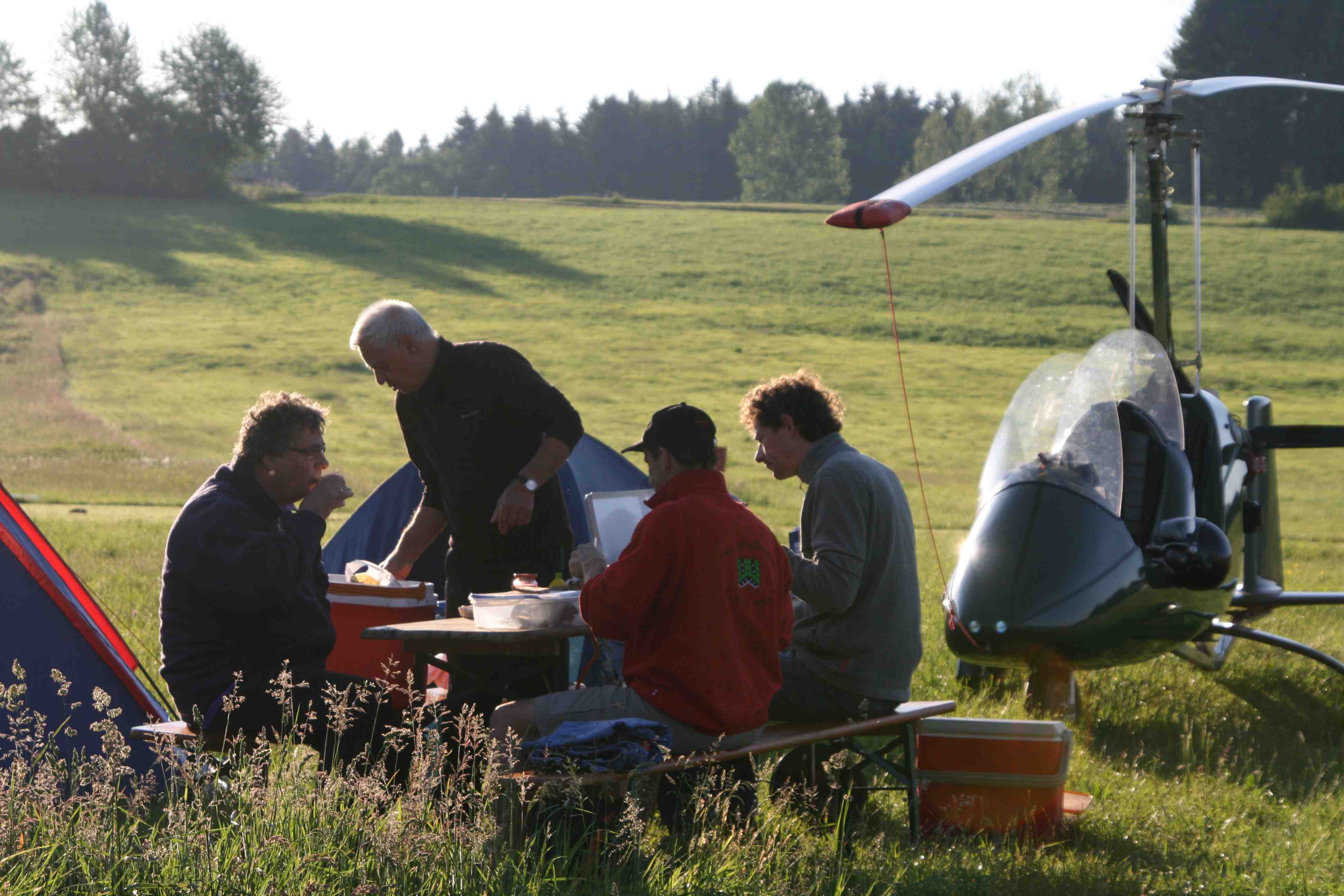 Fruehstueck beim fliegenden Bauern